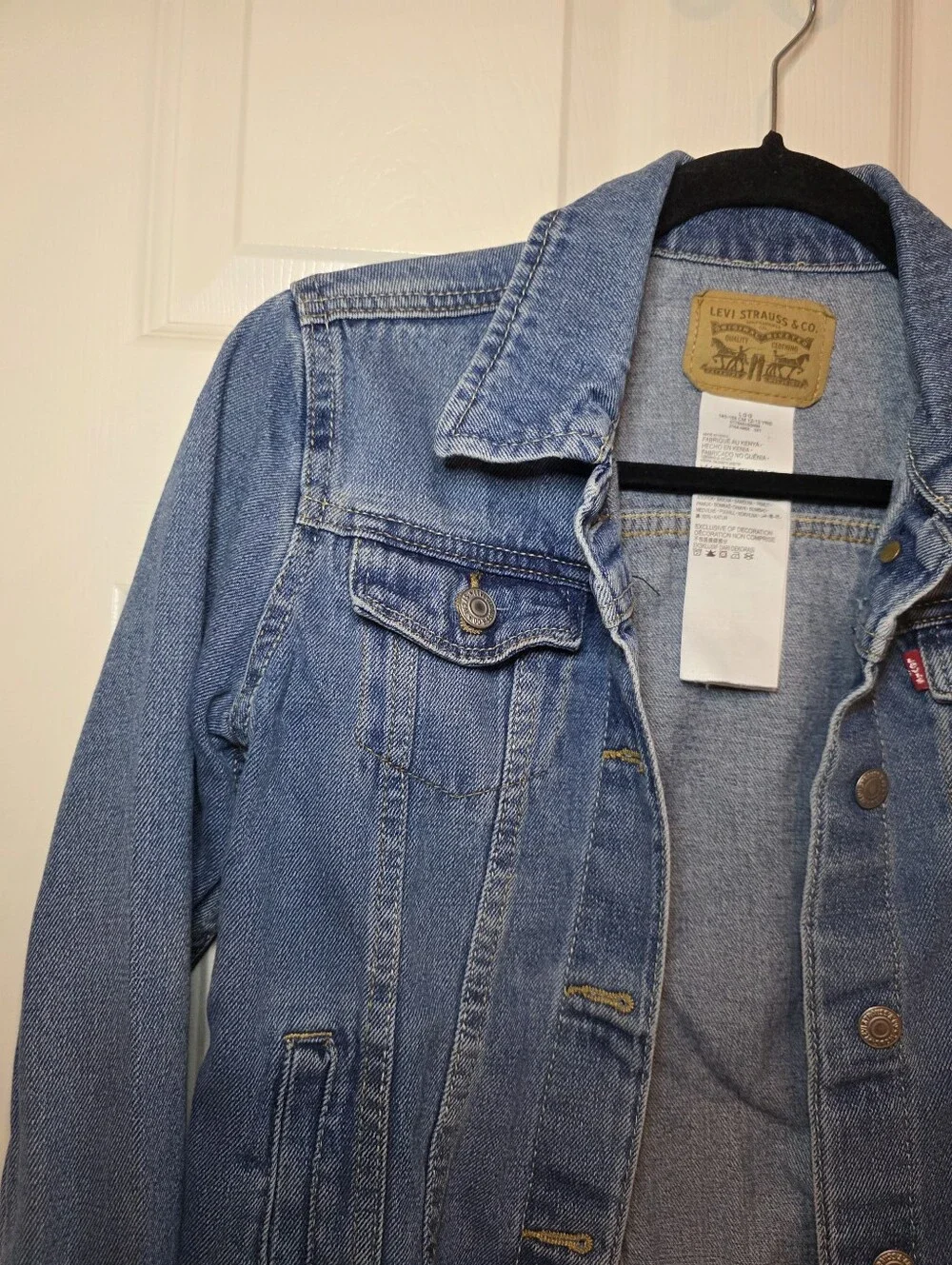 Levi Strauss Jean Trucker Jacket Youth Large 12-13 Yrs Levi’s Unisex Denim